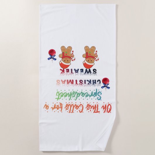 Serviette De Plage T-Shirt (Devant)