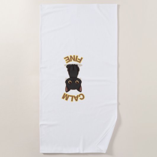 Serviette De Plage T-Shirt (Devant)