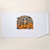 Serviette De Plage T-shirt classique de Sloth-o-ween (Devant)