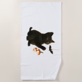 Serviette De Plage T-Shirt classique en forme de charrette et de lant (Devant)