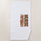 Serviette De Plage T-shirt classique INFIRMIÈRE (Devant)