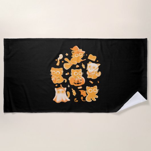 Serviette De Plage T-shirt éffrayant Kittens classique (Devant)