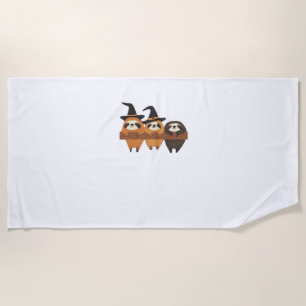 Serviette De Plage T-shirt essentiel de paresseux d'Halloween