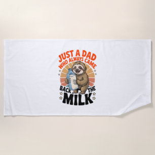 Serviette De Plage T-shirt fête des pères avec paresse
