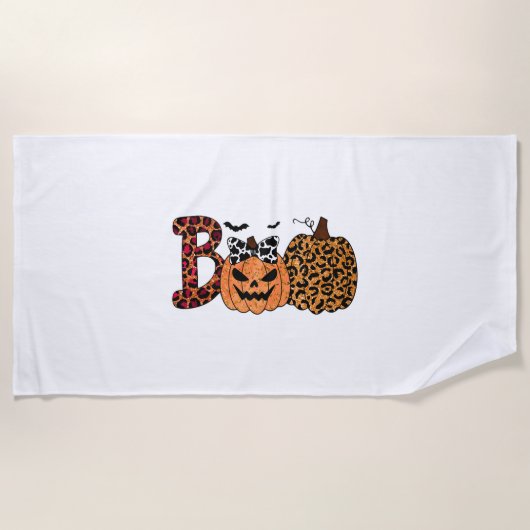 Serviette De Plage T-shirt Halloween, Halloween (Devant)