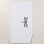 Serviette De Plage T-shirt libellule style Steampunk (Devant)
