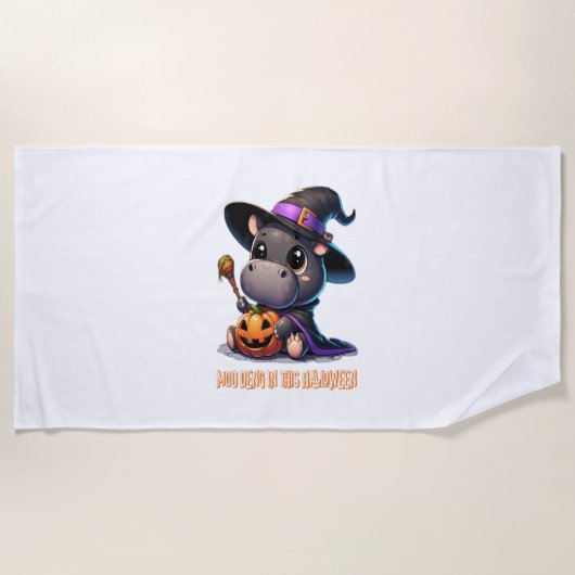 Serviette De Plage T-shirt MOO DENG WITCH (Devant)