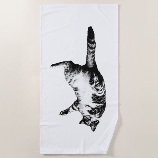 Serviette De Plage Tabby Silvery Shade (Devant)