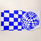 Serviette de plage - tableau de bord et illusion d (Devant)