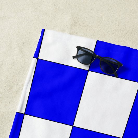 Serviette de plage - tableau de bord et illusion d (En situation)