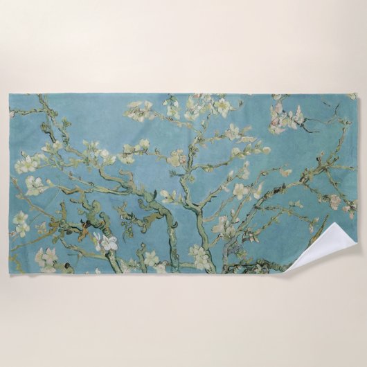Serviette De Plage Tableau des fleurs d'amandes de Van Gogh (Devant)