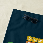 Serviette De Plage Tableau périodique des éléments 2 (En situation)