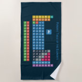 Serviette De Plage Tableau périodique des éléments 2 (Devant)