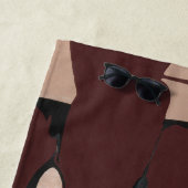 Serviette De Plage Tablette de chocolat fondue (En situation)