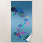 Serviette De Plage Taches Colorées (Devant)