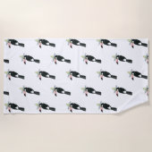 Serviette De Plage Taco à propos d'amour | Toucan Sombrero (Devant)