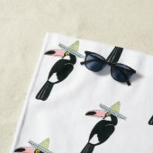 Serviette De Plage Taco à propos d'amour | Toucan Sombrero (En situation)