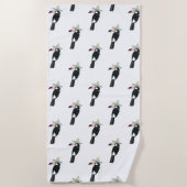 Serviette De Plage Taco à propos d'amour | Toucan Sombrero (Devant)