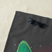 Serviette De Plage Taco et Pizza Cosmic Space Cat (En situation)