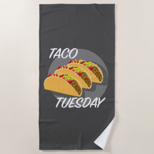 Serviette De Plage Taco Tuesday Design - Beach Towel