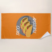 Serviette De Plage Taco Tuesday Design - Beach Towel (Devant)
