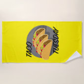 Serviette De Plage Taco Tuesday Design - Beach Towel (Devant)