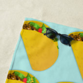 Serviette De Plage TACOS FUNNY Beach Towne (En situation)