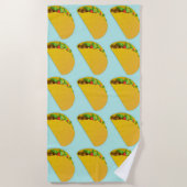 Serviette De Plage TACOS FUNNY Beach Towne (Devant)