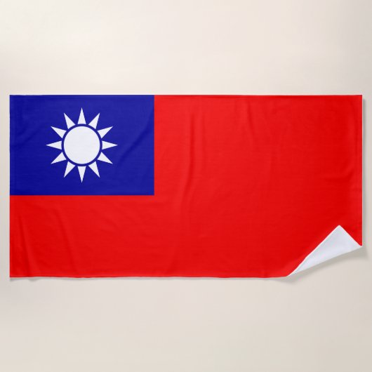 Serviette De Plage Taïwan (Devant)