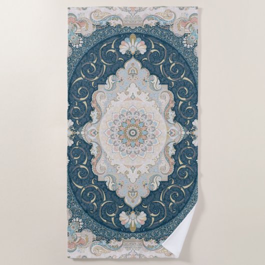 Serviette De Plage Tapis Ancien Turc Persan (Devant)