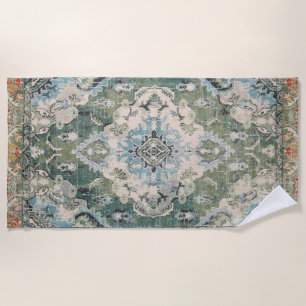 Serviette De Plage Tapis antique vert