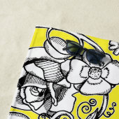 Serviette De Plage Tapis de fleurs au coquelicot (En situation)