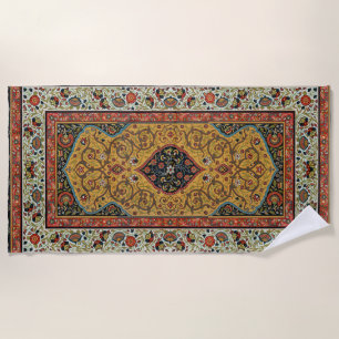 Serviette De Plage Tapis Élegant Tapisserie Perse Antique Riche
