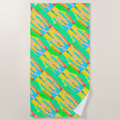 Serviette De Plage Tapis et chiffons Art pur abstrait suprême (Devant)