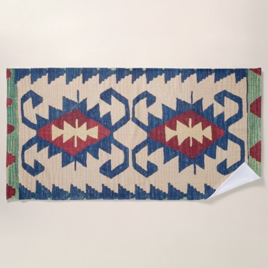Serviette De Plage Tapis Oriental Killim (Devant)