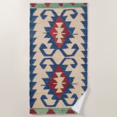 Serviette De Plage Tapis Oriental Killim (Devant)
