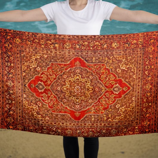 Serviette De Plage Tapis persan look no2 - Tabris