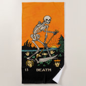 Serviette De Plage Tarot de la mort (Devant)