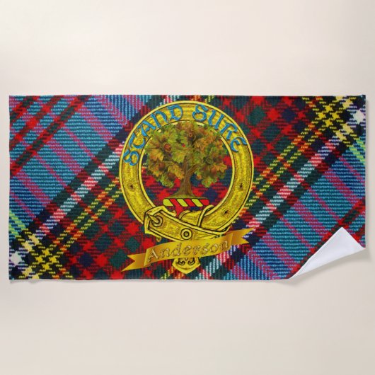 Serviette De Plage Tartan Anderson (Devant)