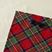 Serviette De Plage Tartan classique rustique rouge et vert plaid (En situation)