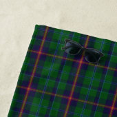 Serviette de plage tartan du clan Young (En situation)