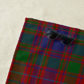 Serviette De Plage Tartan MacIntyre Plaid Monogram Beach Towel (En situation)