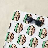 Serviette De Plage tarte de noël (En situation)