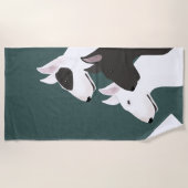 Serviette De Plage Taureau Terrier Beach Towel (Devant)