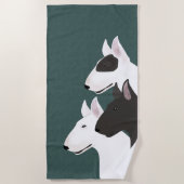 Serviette De Plage Taureau Terrier Beach Towel (Devant)