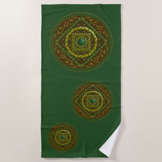 Serviette de plage Taurus Mandala (Devant)