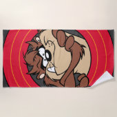 Serviette De Plage TAZ™ Through LOONEY TUNES™ Circles (Devant)