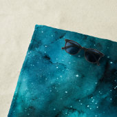 Serviette De Plage Teal Galaxy Series 7 (En situation)