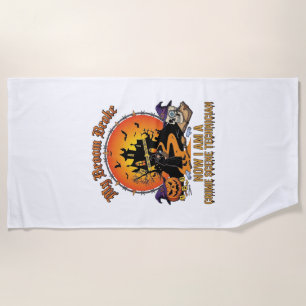 Serviette De Plage Technicien de scène de crime Balai cassé Sorcière