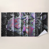 Serviette De Plage Techno Bouquet (Devant)